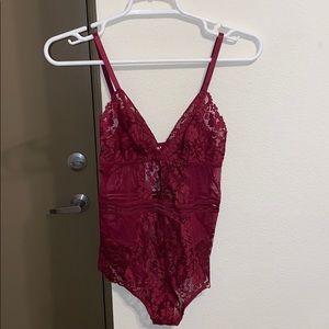 NWT Forever 21 Sheer Lace Lingerie Bodysuit